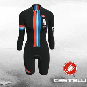 CASTELLI CMC BODY PAINT 4.X WOMEN'S SPEED SUIT LS, KISS AIR WOMEN'S SEAT PAD