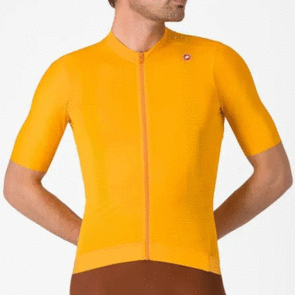 CASTELLI JERSEY ESPRESSO VIVID ORANGE/DARK GRAY