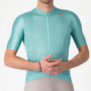 CASTELLI JERSEY ESPRESSO POOL BLUE/DARK GRAY
