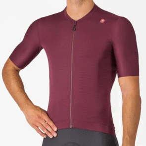 CASTELLI JERSEY ESPRESSO DEEP BORDEAUX/SILVER MOON