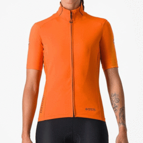 CASTELLI JERSEY PERFETTO ROS 2 WOMEN'S WIND JERSEY RED ORANGE