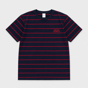 RIVVIA PROJECTS STRIPE T-SHIRT DARK BLUE RED