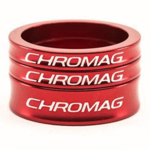 CHROMAG HEADSET 3-PIECE SPACER KIT (RED)