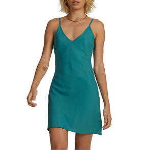 RVCA OFF DUTY BIAS MINI DRESS NORTH SEA