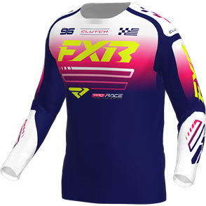 FXR CLUTCH MX JERSEY - NAVY/RAZZ/WHITE 