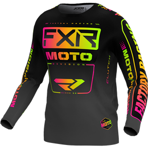 FXR KIDS CLUTCH MX JERSEY 24 - BLACK SHERBERT 