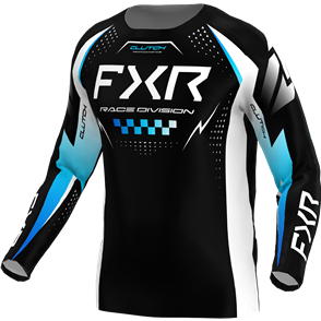 FXR CLUTCH PRO MX JERSEY - BLACK/BLUE/WHITE 