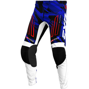 FXR YOUTH CLUTCH MX PANT - BLUE CAMO/RED 