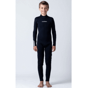 COASTLINES WETSUITS CLASSIC YOUTH 3/2 FL LS STEAMER BACK ZIP BLACK