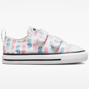 CONVERSE INF CT SEAHORSE PRNT 2V LO WHT WHITE/STORM PINK/LIGHT DEW