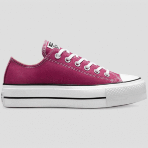 CONVERSE WOMENS CT LIFT LOW  MIDNIGHT HIBISCUS/BLACK/WHITE