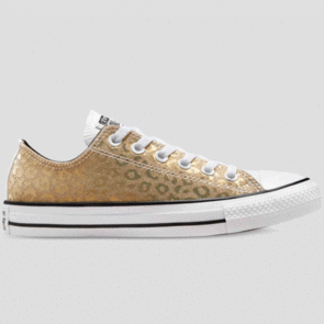 CONVERSE WOMENS CT AUTHENTIC GLAM LOW  SATURN GOLD/WHITE/WHITE