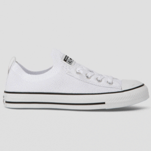 CONVERSE WOMENS CT SHORELINE KNIT SLIP WHITE/BLACK/WHITE