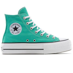 CONVERSE WOMENS CHUCK TAYLOR LIFT PLATFORM HI GREEN