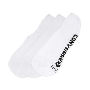 CONVERSE 3 PACK INVSIBLE SOCKS WHITE