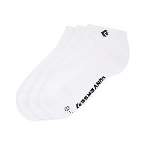 CONVERSE 3 PACK PED ANKLE SOCKS WHITE