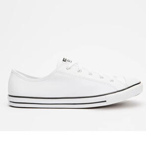 CONVERSE CT DAINTY LEATHER LOW WHITE/BLACK/WHITE