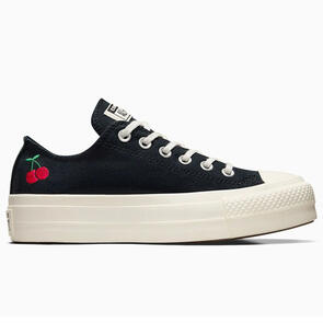 CONVERSE CT LIFT CHERRY ON LOW BLACK/EGRET/RED