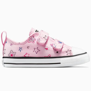 CONVERSE INFANT CT DOODLES LOW PINK FROSTING RED MY JAM