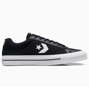 CONVERSE SPORT CASUAL LOW BLACK BLACK WHITE