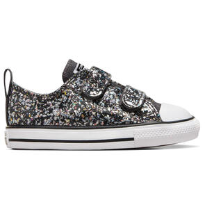 CONVERSE TODDLERS CT SHINEFETTI 2V LOW DARK MATTER/WHITE/BLACK