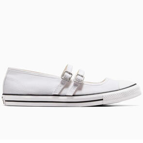 CONVERSE WOMENS CHUCK TAYLOR ALL STAR DAINTY MARY JANE SLIP WHITE