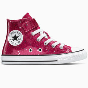 CONVERSE YOUTH CT STAR GLITTER HI SPORT BERRY WHITE EGRET