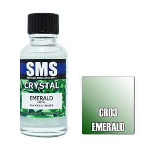 SMS AIRBRUSH PAINT 30ML CRYSTAL EMERALD ACRYLIC LACQUER SCALE MODELLERS SUPPLY