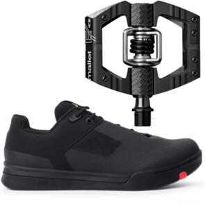CRANKBROTHERS MALLET LACE BLACK / RED BLACK PEDAL PACKAGE BLACK