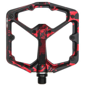 CRANKBROTHERS PEDAL STAMP 7 SPLATTER PAINT RED