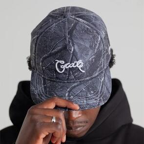 CRATE SCRIPTED MIDNIGHT TREE CAMO SNAPBACK