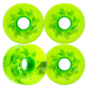 CRAZY SKATES 65MM WHEEL CANDY KEY LIME PIE OUTDOOR ROLLER SKATE WHEELS  (SET OF 4)