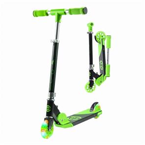 CORE KIDS FOLDY SCOOTER - GREEN WITH LED WHEELS