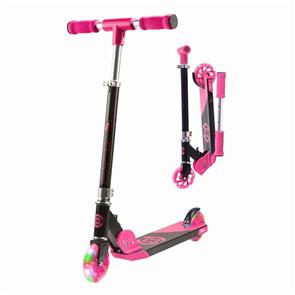 CORE KIDS FOLDY SCOOTER - PINK WITH LED WHEELS