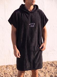 HYPER RIDE HOODED TOWEL - BLACK - 350 GSM