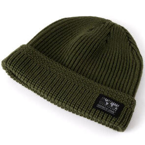 CREATURES OF LEISURE GLOBAL HARDWEAR RECYCLED BEANIE DARK OLIVE