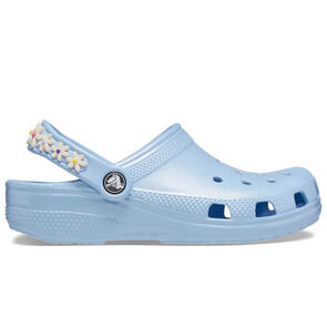 CROCS CLASSIC DAISY CHAIN CLOG TODDLERS BLUE CALCITE