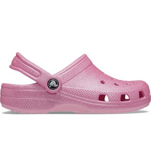 CROCS CLASSIC GLITTER CLOG KIDS PINK TWEED GLITTER