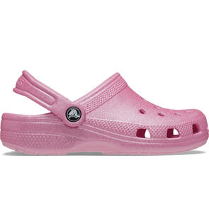 CROCS CLASSIC GLITTER CLOG TODDLERS PINK TWEED GLITTER