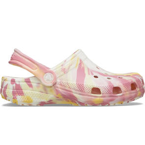 CROCS CLASSIC GLOW MARBLED CLOG TODDLERS DAYLILY/MULTI