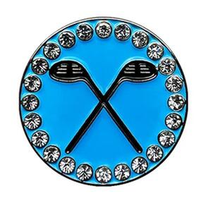 WALKINSHAW BALL MARKER W/CRYSTALS CROSSCLUBS NAVY