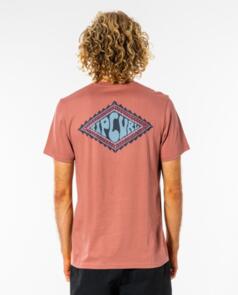 RIP CURL 2021 SWC RUBBER SOUL TEE WASHED WINE