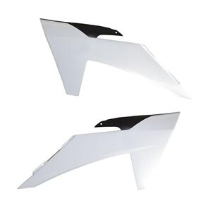 RTECH RADIATOR SHROUDS KTM 125SX 250SX 250SX-F 350SX-F 450SX-F 23-24 WHITE-BLACK