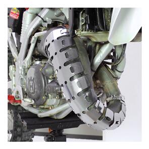 DRC D3101130 DRC 2CYCLE UNIVERSAL EX-PIPE GUARD TI-COLOR