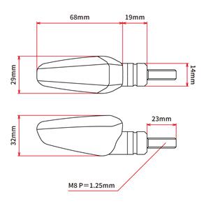 DRC D4560207 DRC 602 LED FLASHER 12V ORANGE 2PCS