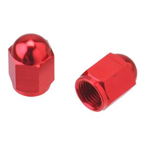 DRC D5803106 DRC ALUMINUM VALVE CAPS 2PCS RED