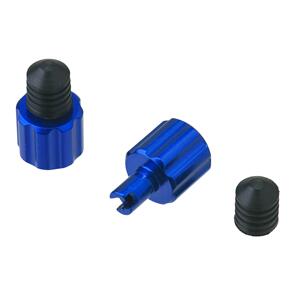 DRC D5805102 DRC AIRVALVE CAP W/VALVE WRENCH 2PCS BLUE