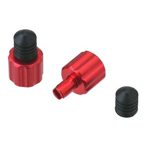 DRC D5805106 DRC AIRVALVE CAP W/VALVE WRENCH 2PCS RED