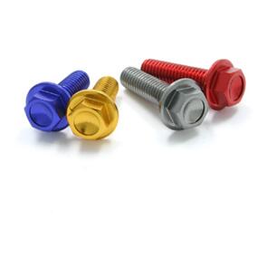 DRC D5851335 DRC ALUMINUM M6 FLANGE BOLTS 35MM GOLD 4PCS