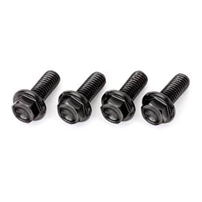 DRC D5851520 DRC ALUMINUM M6 FLANGE BOLTS 20MM BLACK 4PCS